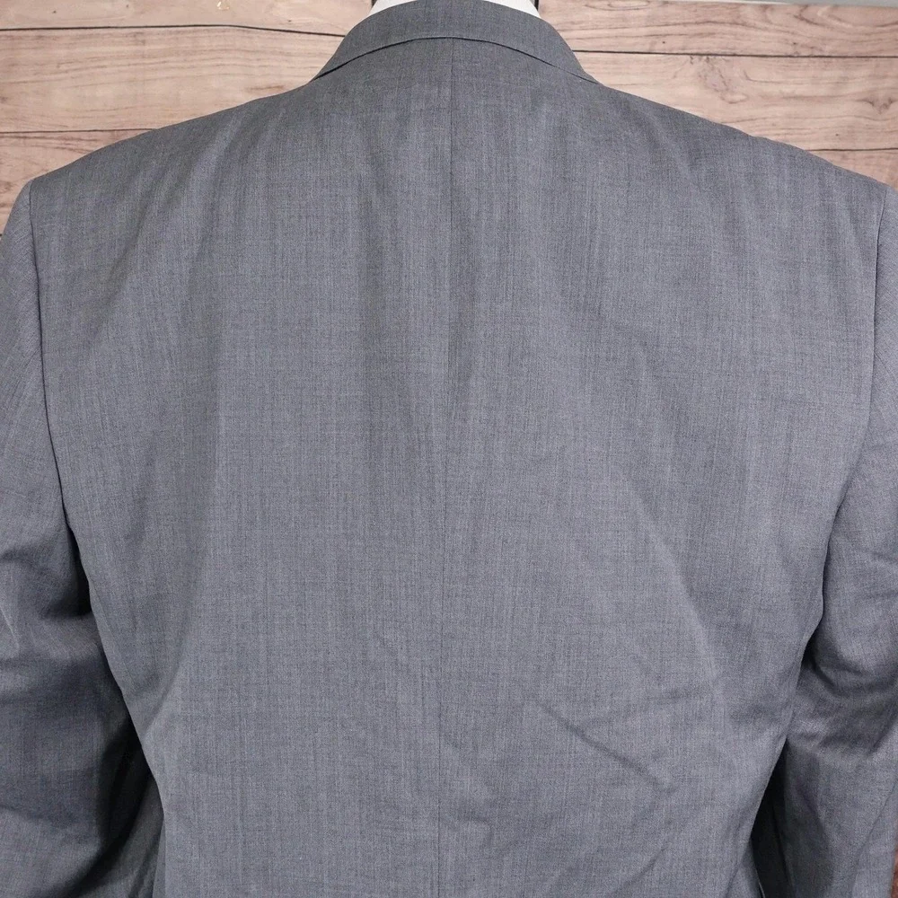 New! Jos. A. Bank Suit‎ Jacket Mens 44R Gray Wool Two-Button Traditional Fit